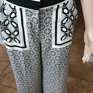 Loft Patterned Crop Pants